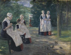 Garden of the Municipal Orphanage in Amsterdam by Max Liebermann